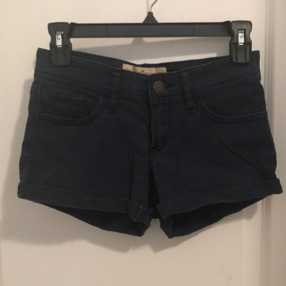 Hollister Navy Low-Rise Short-Short